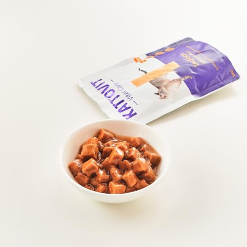 KATTOVIT - Vital Care Wellnessbox Nassfutter für Katzen | Katzen-Nassfutter im Frischebeutel mit Gesundheitsplus | Alleinfuttermittel für ausgewachsene Katzen | 25 x 85 g