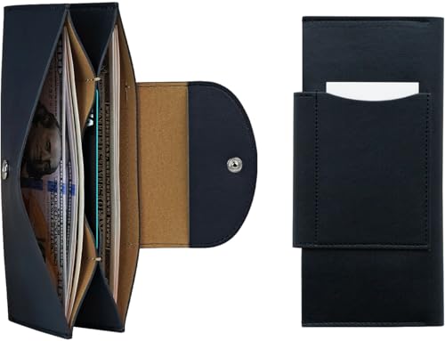 Carteira de Dinheiro de 2 Camadas, Indigo, carrotez