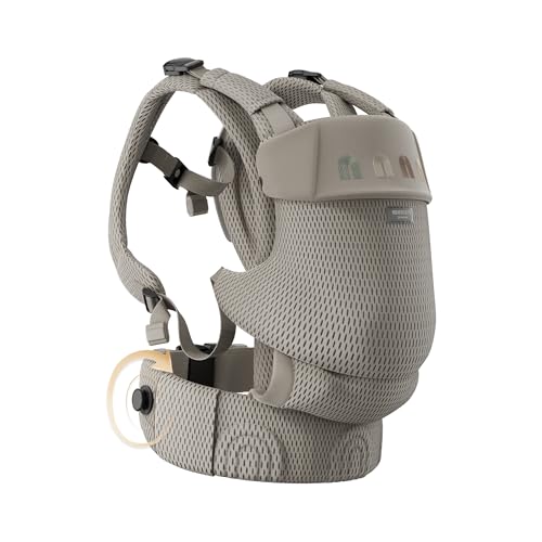Image of BEIESTATE Rainbow Baby Carrier Newborn to Toddler, Breathable Mesh Baby Carrier with Adjustable Waist Rotary Knob, Enhanced Lumbar Support, Ergonomic, Sunshield,Lightweight Infant Carrier for 7-33 lbs