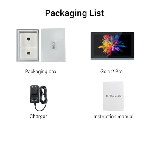 Image of HIGOLEPC Mini PC Win 11 PRO, N5095 Mini Computer, 8GB DDR4 128GB EMMC Mini Desktop Computer with IPS Screen, WiFi 5.0, BT5.0, Gigabit Ethernet