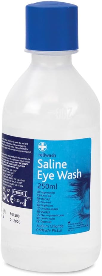 Saline Eyewash 250ml Bottle (RL905)