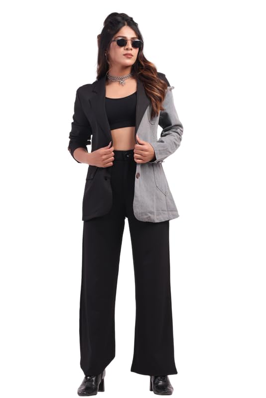 high buy with device of hb Half Denim Blazer for Women - Stylish Western Crop Jacket | Trendy Short Blazer for Casual-picture-12