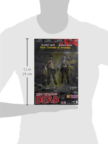 Mcfarlane Toys The Walking Dead Series 3: Rick And Andrea Action Figure (Bloody Versions) (2-Pack) #TOP1
