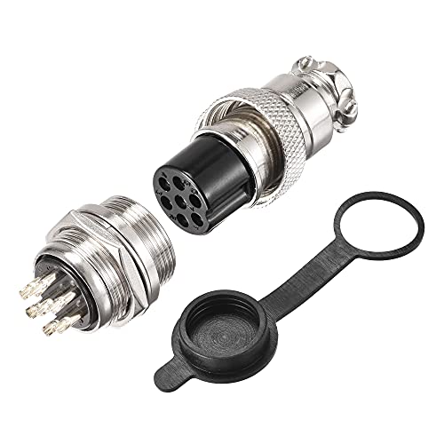 Set de Conectores de Aviación GX20 20mm 7 Terminales 5A 150V miniatura 1