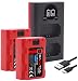 Produktbild Baxxtar Pro NP-FZ100 Kamera Akku Pack (Generation III) auch für Alpha 6600 - Alpha 7R III - Alpha 9 II - Ladegerät Mini LCD DUAL (Eingang USB-C/MicroUSB)