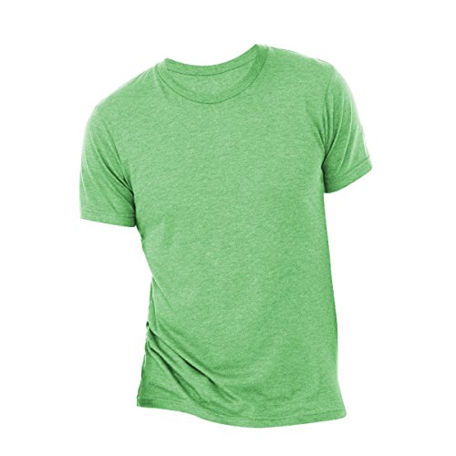 Canvas Mens Triblend Crew Neck Plain Short Sleeve...