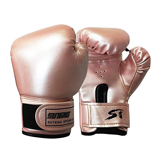 Kinder-Boxhandschuhe, Muay Thai Handschuhe, Boxtraining, gefüllt mit komprimiertem Schwamm-Kampfboxsack, für Kinder im Alter von 5–12 Jahren, Pink (Pink)