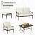 NATURAL EXPRESSIONS 6 Pieces Patio Furniture Set, Outdoor Furniture Sofa Sectional Modern Metal Patio Conversation Set with High Back Wicker Backrest & Loveseat for Balcony, Backyard, Deck, Porch
