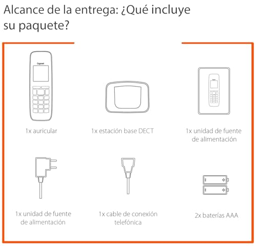 Gigaset A170 combiné sans fil blanc écran rétroéclairé lisible