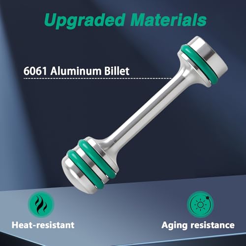 EVRBUL Engine Block Oil Gallery Plug, Billet Aluminum Oil Barbell for LS Engine, Oil Diverter Barbell, Oil Dumbbell Compatible with GM Gen III & IV LS V8 Engine Replace# 12573460