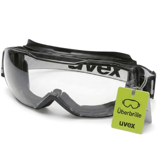 Uvex Megasonic - Schutzbrille - Überbrille für Brillenträger - innen beschlagfrei außen extrem kratzfest & chemikalienbeständig