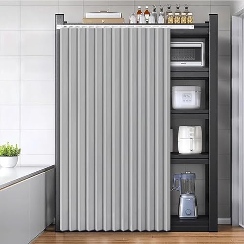 Cubierta gris para estante de cocina, a prueba de polvo, con guía deslizante adhesiva, opaca, para zapatero, 180 x 80 cm, perfecta para nizat y soluts