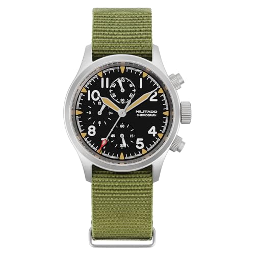 Image of TACTICAL FROG Militado ML1868 39mm Military Chronograph Watch Sapphire Crystal VK61 /VK67 Quartz Watches for Men C3 / BGW9 Luminous 100M Waterproof