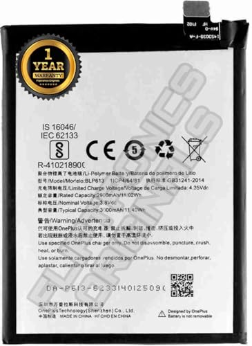 Image of BLP613 Battery for Oneplus 3 A3003, A3000, SM-A3000 Battery with 1 Year Warranty**** (U8)
