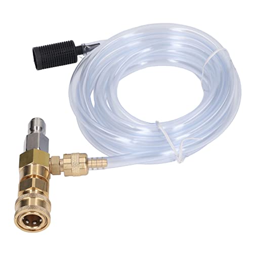 Pressure Washer Chemical Injector Kit, Adjustable Downstream Injector with 9.8ft Tube, 3/8 Inch Quick Connect