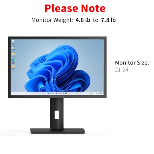 Image of Vesa Monitor Stand with Spring-Adjustable Height, Swivel, Tilt, Rotation Vesa Stand, Compatible with Monitors Within 27 inch and Weighing Between 4.8-7.8lb (Black, Only for 4.8-7.8 lb Monitor)