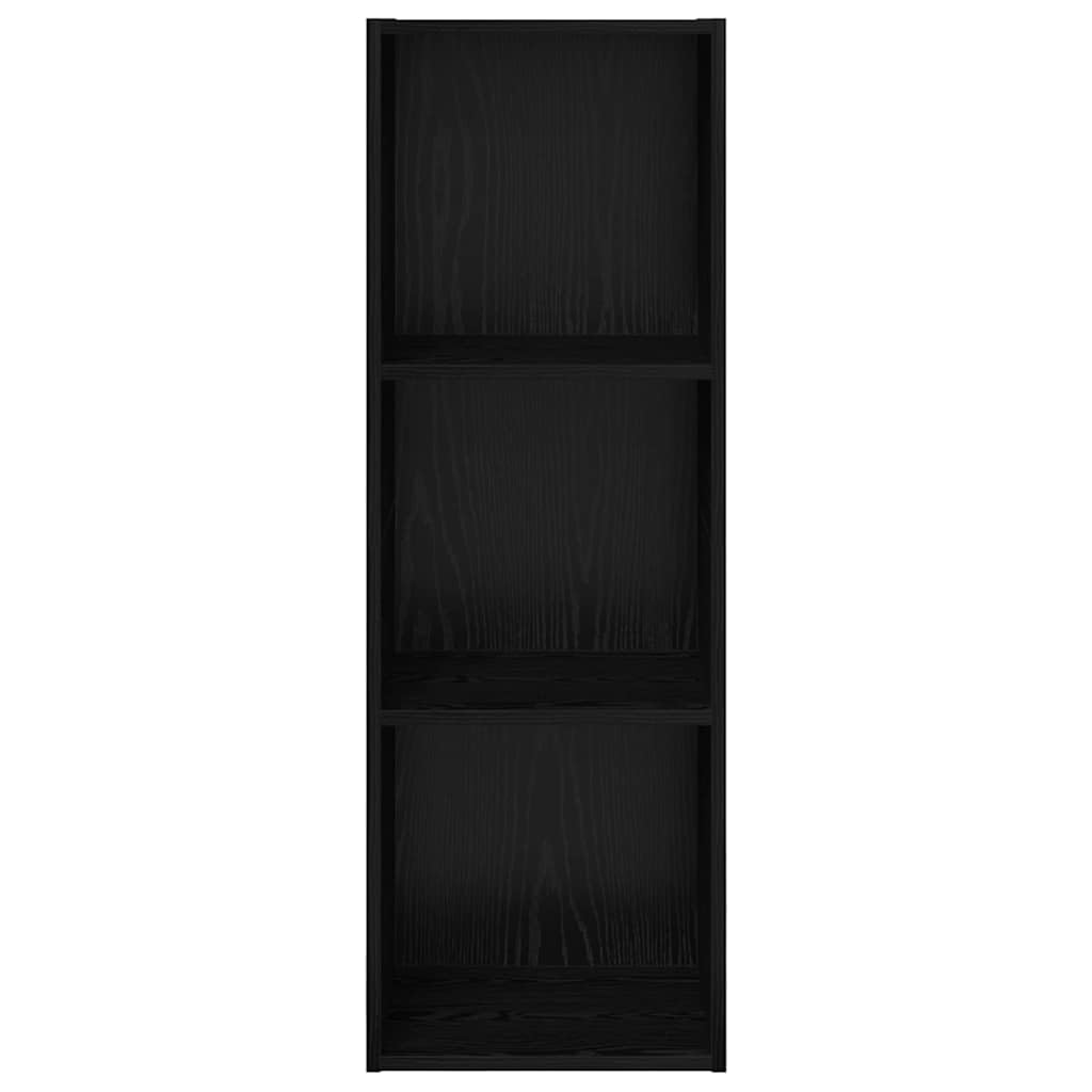 TV-Schrank Schwarz Eichen-Optik, 37x37x107 cm Holzwerkstoff, Wandmontiertes Design, Modernes Media Center für Wohnzimmer, Schlafzimmer, Flur