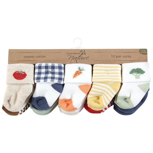 Image of Touched by Nature Baby Organic 6 Pack Cotton Socks