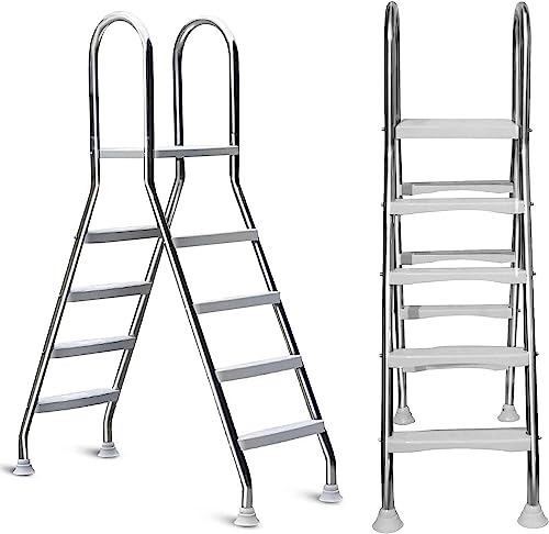 Escalera para piscina de 4 niveles acero inoxidable miniatura 6