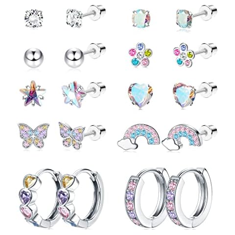 JeweBella Pendientes Niña Acero Quirúrgico Cover