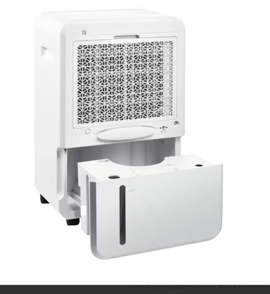 White Westinghouse Dehumidifier, back view with water tank removed