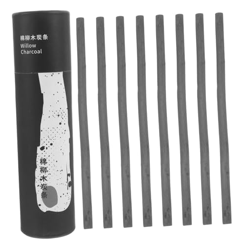 SEWACC Professional Drawing Supplies 25pcs Vine Charcoal Sticks Holder Art Drawing Tools for Artists