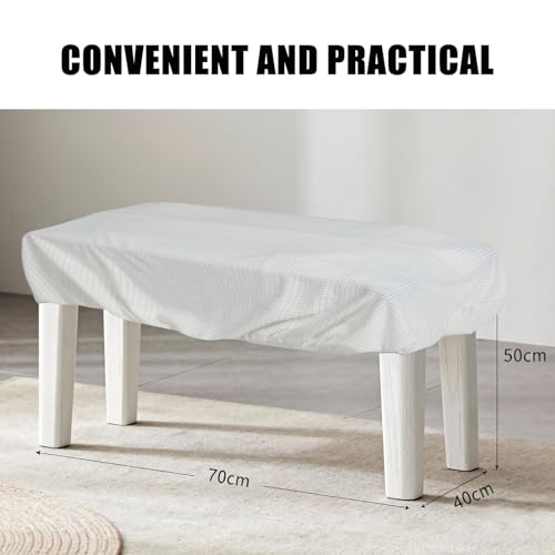 Funda para banco rectangular jacquard ideal para transformar el asiento del dormitorio 7