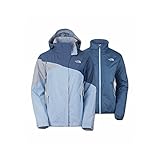 The North Face Cinnabar Triclimate Jacket Womens (Small, Cool Blue/Tofino Blue/High Rise Grey)