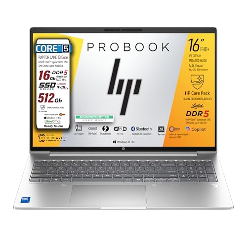 📦🚚 Cosa riceverete : Un notebook Hp Probook limited edition con le caratteristiche descritte : Display IPS FHD+ WUXGA da 16