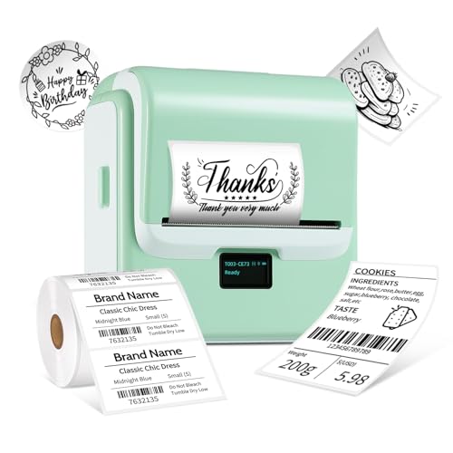 ORGSTA T003 etiquetadora Impresora Pegatinas Autoadhesivas Bluetooth & USB 2200 mAh 50 mm/s Maquina Adhesivas Label Maker termica para Precios Hacer