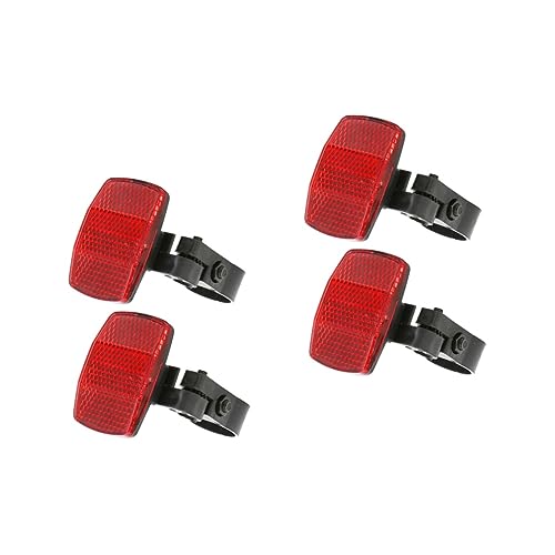 HEMOTON 2sets 2pcs Spoke Reflector for Mountain Bikes Bright Bike Safety Reflector for Night Riding Easy to Install Durable Material Compact Design for Enhanced Visibility 2pcs*2