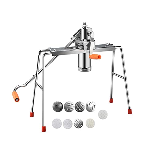MOSHUO Manuelle Nudelmaschine aus Edelstahl, vertikal stabile und langlebige Nudelmaschine für Haushalt und Gewerbe, C