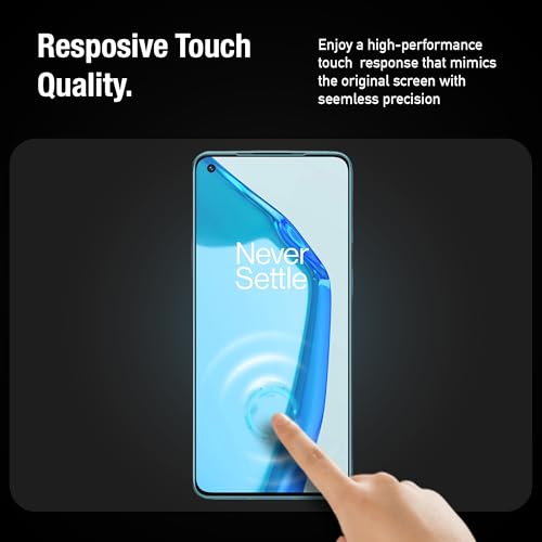 Image of Supershieldz NeoGuard HD+ Tempered Glass Screen Protector Guard for OnePlus 9R 5G, 9H Hardness, Edge-to-Edge, Military Grade Protection, Easy Installation Kit