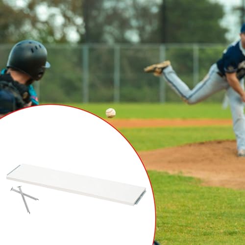kowaku Baseball Softball Pitching Mound Rubber Base Coaching Equipment Lightweight Skill Camp Outdoor Pitcher Plate Pitcher Rubber, 24 inx6 in