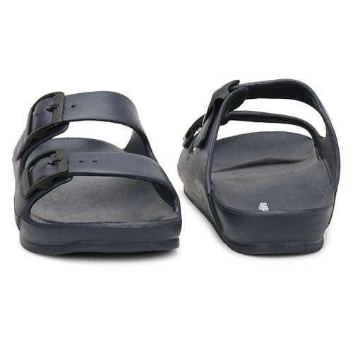 Image of Aqualite NEO-1258 Men Slides Sandal with Slip-on wear, Comfort and Flat Base Sandal for dailywear uses