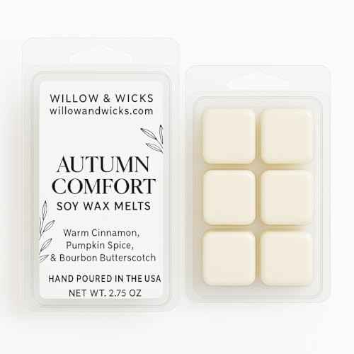 Autumn Comfort | Clean-Burning Soy Candle & Wax Melts | Warm Cinn...