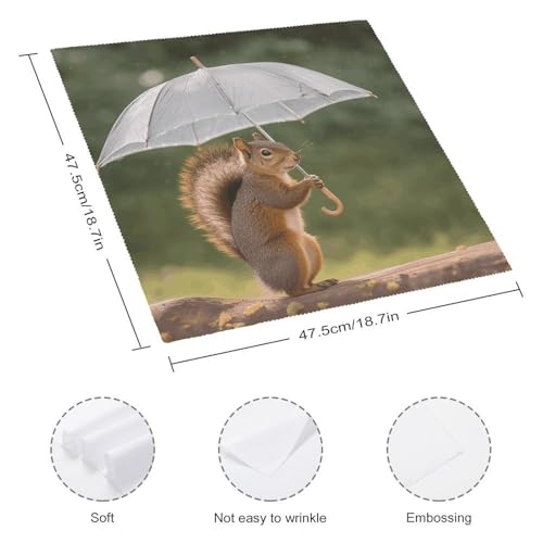 Servilletas de Tela Cuadradas 18.7" x 18.7" Floral Polyester miniatura 2
