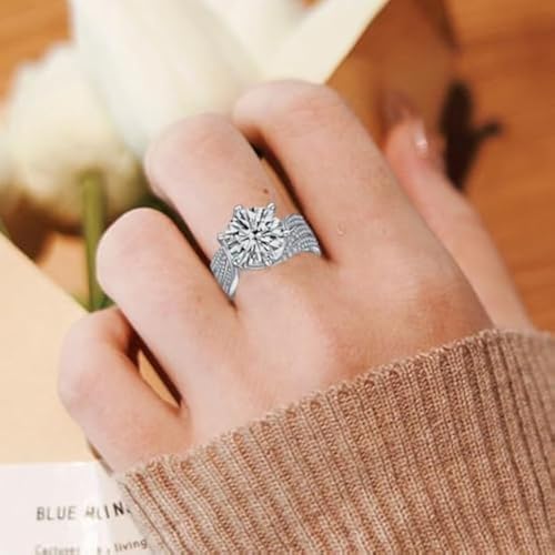 14K Gold 5 Carat Diamond Engagement Rings for Women | Excellent Cut | D-color,VVS1 Clarity | Engagement or Proposal Jewelry3