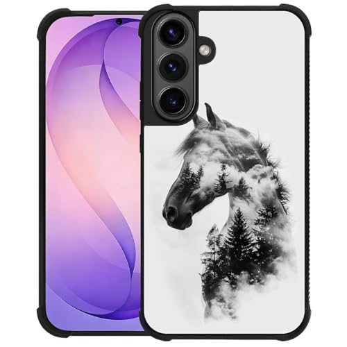 Coque de protection antichoc pour Samsung Galaxy S26 homme femme motif forêt