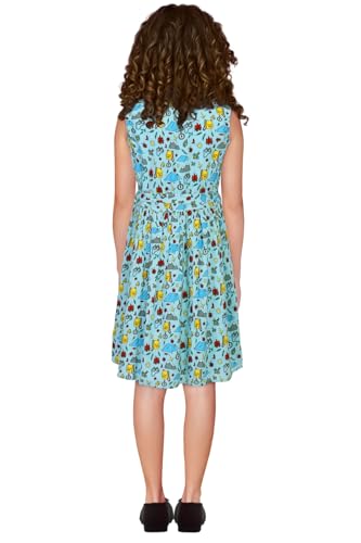 Image of Allen Solly Girls' Cotton Blend Dress | Soft Comfortable Feel | Casual Frock | Party & Everyday Wear