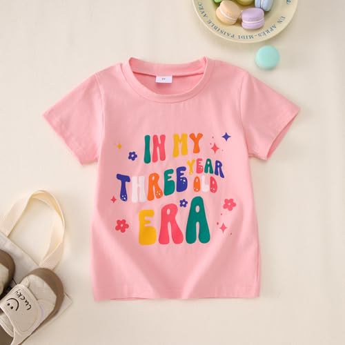 Birthday Girl Shirt Toddler Baby Girl in My Two-Seven Year Old Era Tshirt 2nd 3rd 4th 5th 6th 7th Bday Party Outfit4