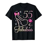 55 & Fabulous 55 Jahre alte Königin zum 55. Geburtstag, Frau zum Geburtstag T-Shirt