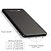 Attom Tech Triple USB Outputs Super Slim Power Bank Ultra Thin, 5000mAh Mini Portable Charger External Phone Battery Pack Small Dual USB Outlet, Emergency Phone Power Backup
