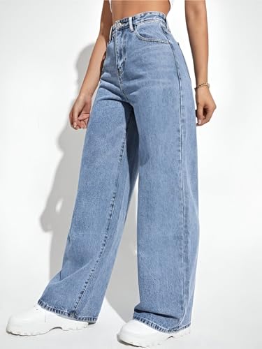 Image of Ben Martin Women High Rise High Waist Stretchable Baggy Oversized Loose Fit Casual Wear Denim Jeans
