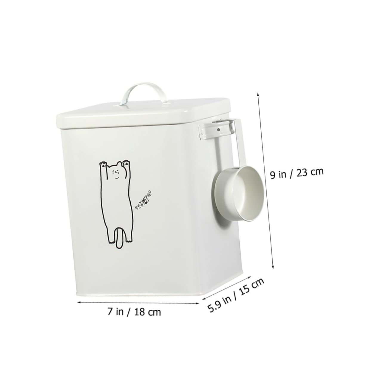 Abaodam 1Set Pet Food Storage Bucket Multi Functional Container for Dry Food Design Easy to for Dogs and Cats Bin for Pet Supplies