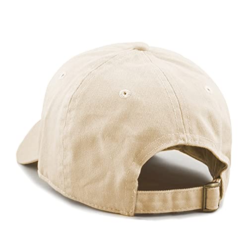 Image of Cotton Baseball Cap Dad Hat - Washed Low Profile Adjustable Hat for Men Women Casual Outdoor Running Golf