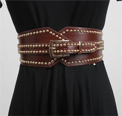 Women's Fashion Leather Elastic Cummerbunds Female Dress Corsets Waistband Belts Decoration Wide Belt2