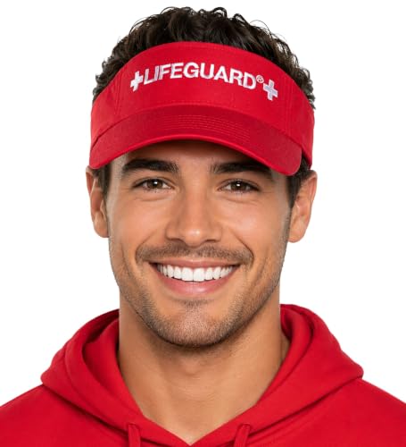 LIFEGUARD Official Adjustable Visor (Red)