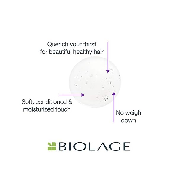 Biolage Hydra Source Shampoo | Hydrates & Moisturizes Dry Hair | Helps Repair Split Ends | Paraben-Free | For Dry Hair | Salon Shampoo | Weightless, Soft Finish | Vegan | Cruelty Free | 13.5 Fl. Oz