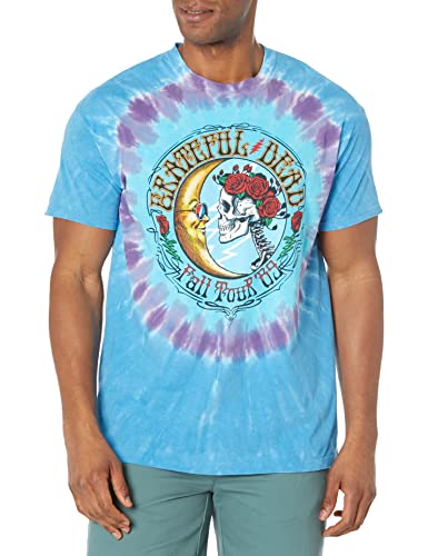 Grateful Dead 1989 FALL TOUR Tシャツ Liquid Blue Unisex-Adult Standard Grateful Lunar Dead Fall Tour